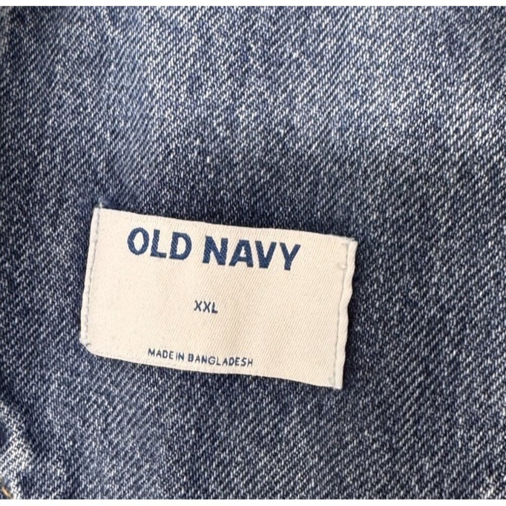 Old Navy Slouchy Shorte Shortalls XXL Blue Karina Wash Denim Shorts Bib Overalls - Picture 7 of 9